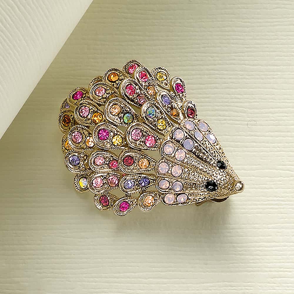 Happy-Go-Lucky Hedgehog Brooch