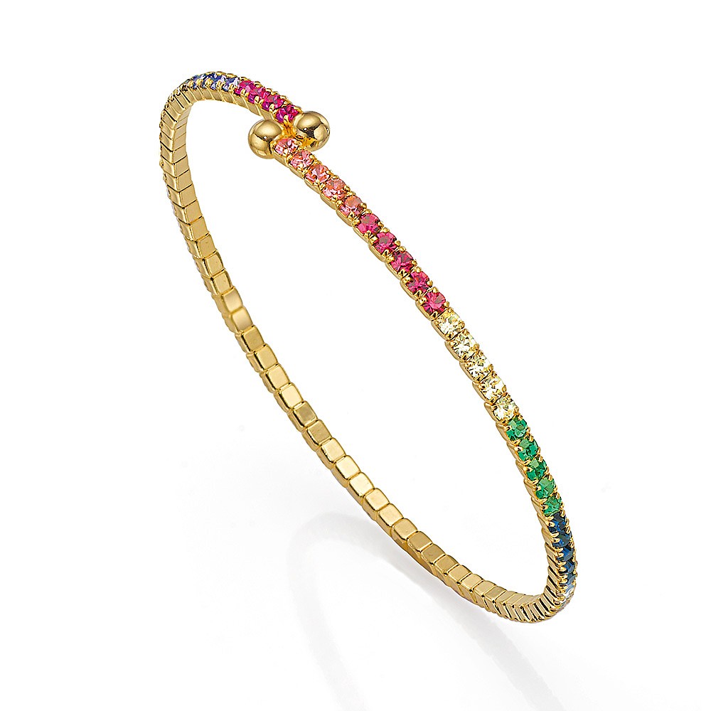 Rainbow Rejoice Cuff Bangle