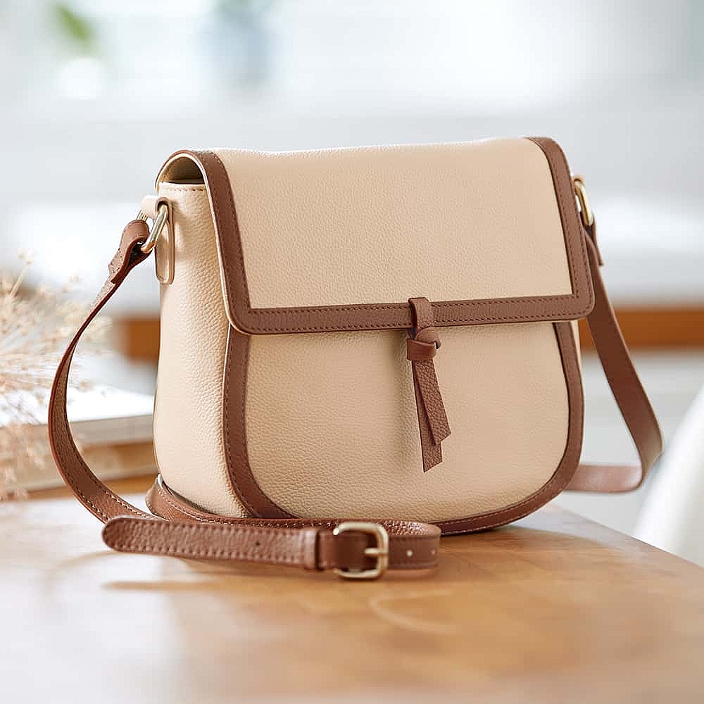 Country Roads Leather Cross-Body Bag