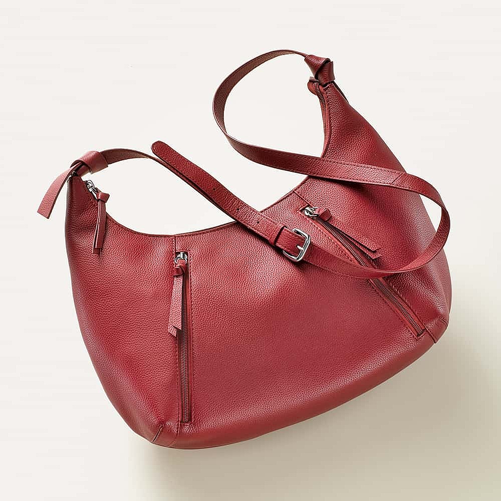 Carried Away With Claret Leather Bag