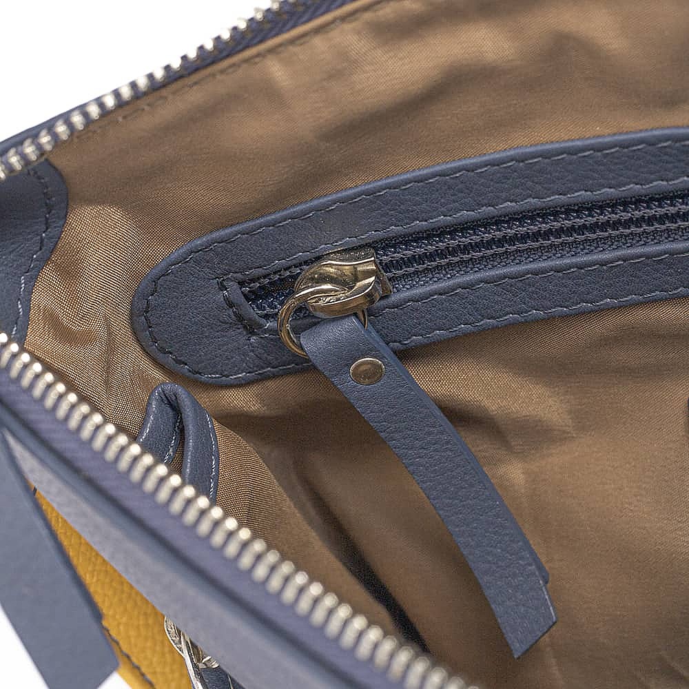 Denim at Daybreak Leather Cross-Body Bag