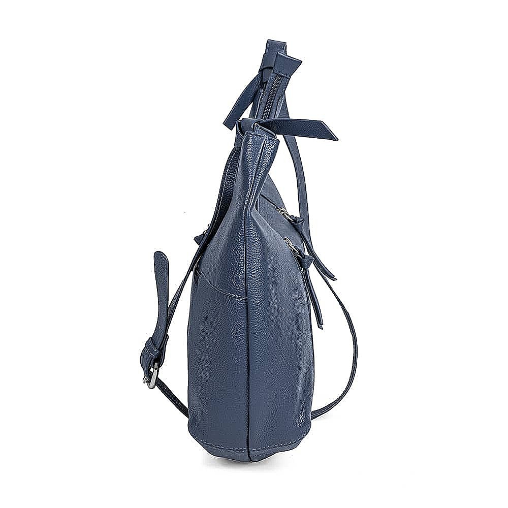 Denim in the Detail Leather Bag