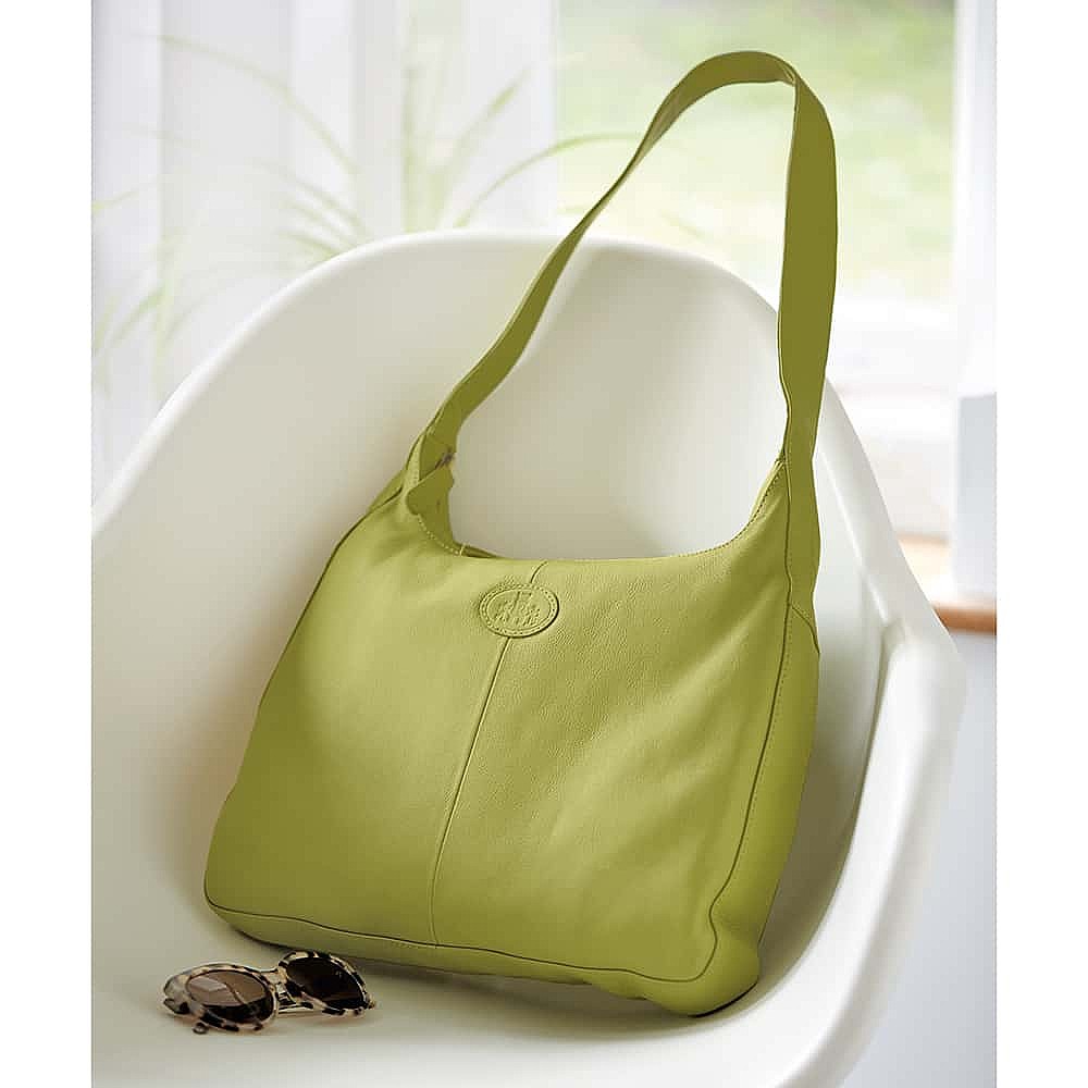Lime-Light Leather Shoulder Bag