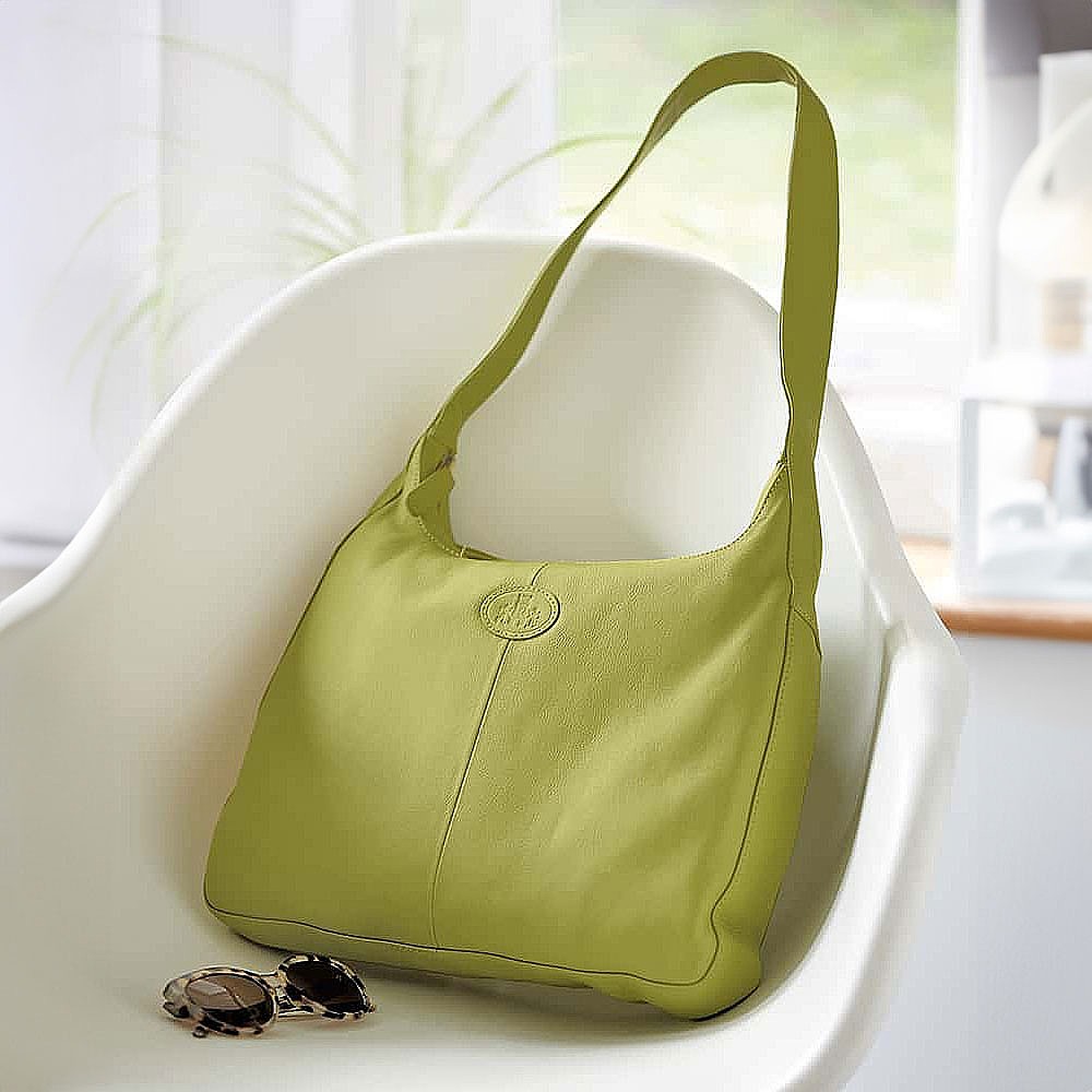 Lime-Light Leather Shoulder Bag