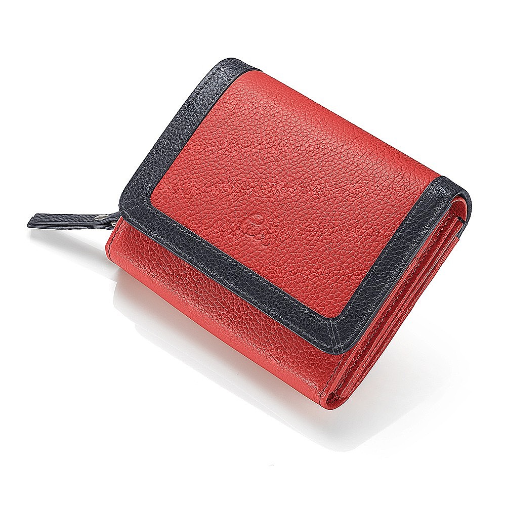 True to Hue Vermillion Leather Purse