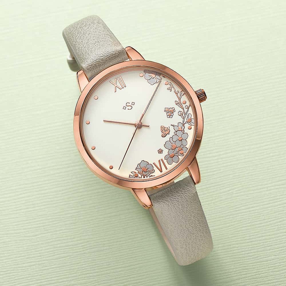 Framed in Florals Grey Watch