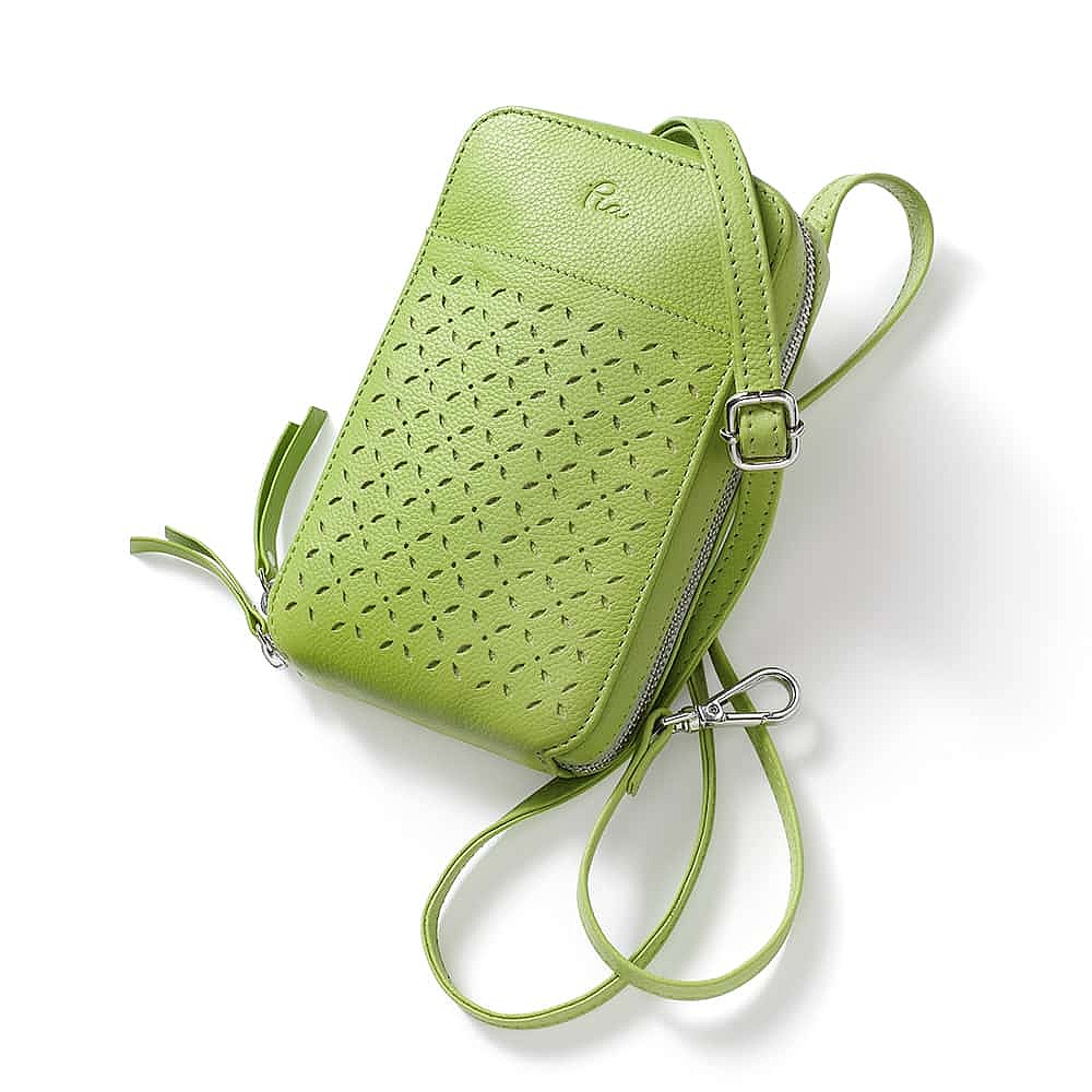 Live for Lime Leather Organiser Bag