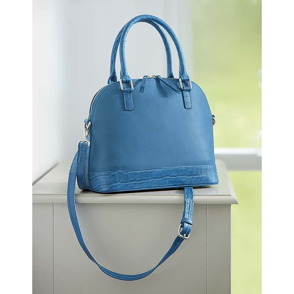 Live in Colour Cobalt Leather Bag