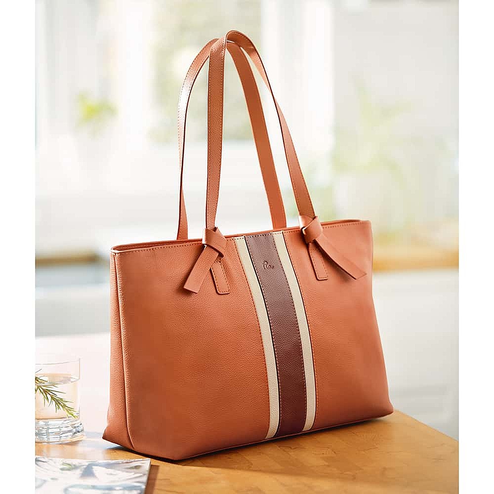 Seasons Change Leather Tote Bag