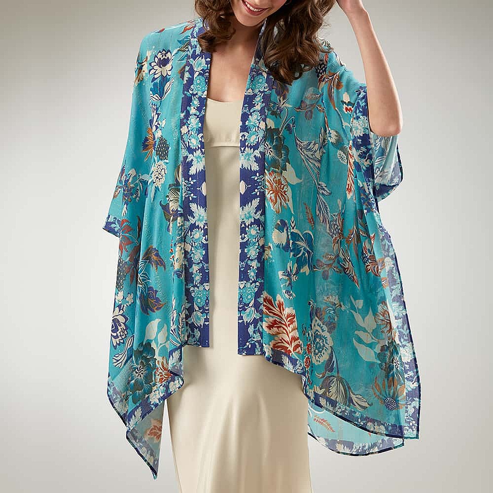 Tropicana Turquoise Cover Up