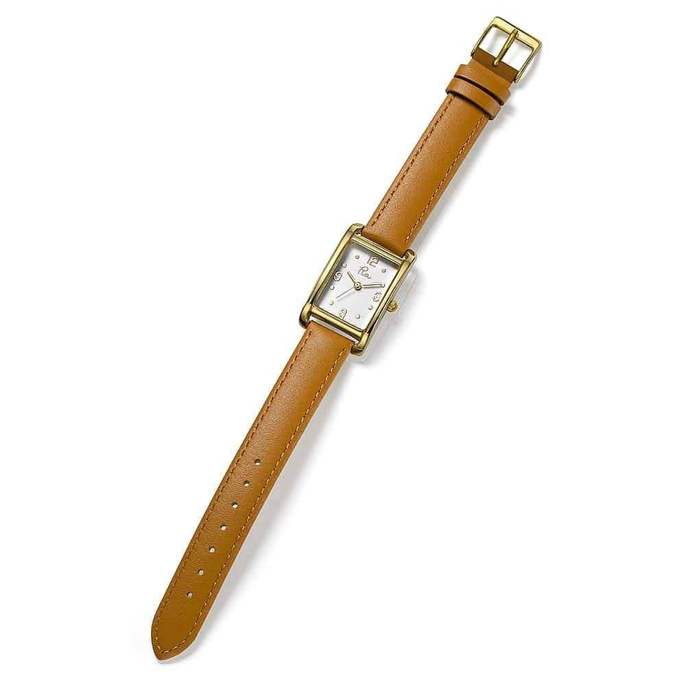 Time & Again Tan Leather Watch
