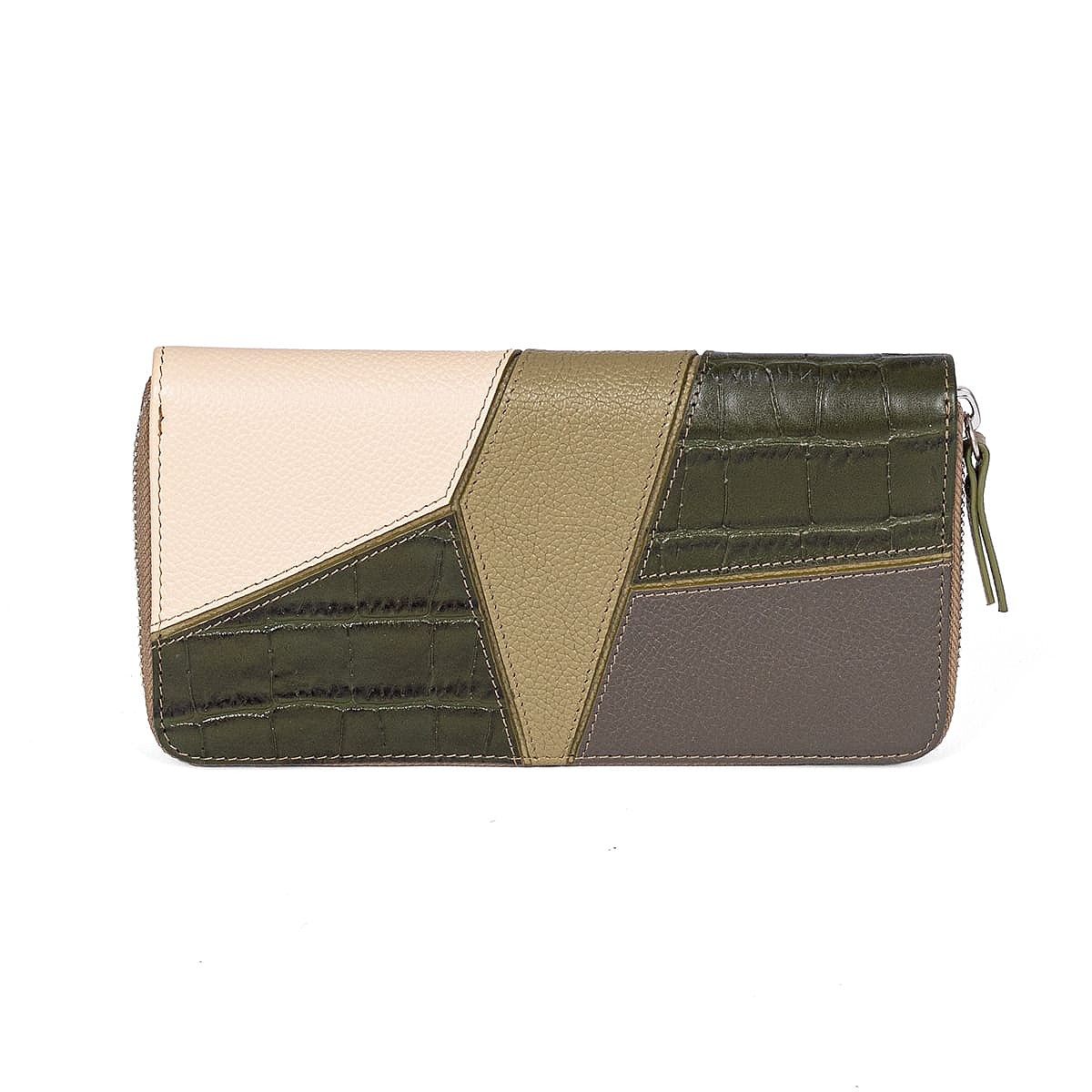 An Eye for Olive Leather Purse