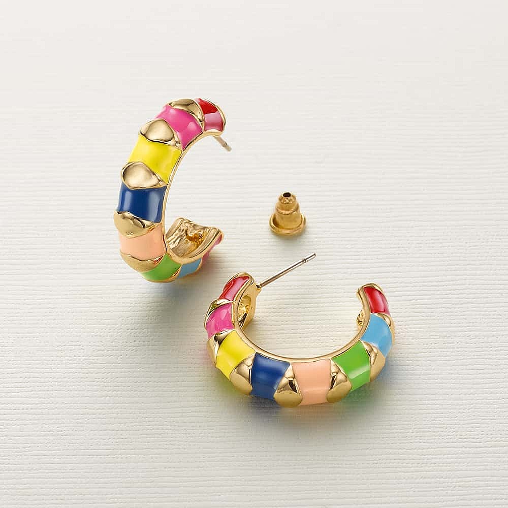 Happy Hues Hoop Earrings Pia Jewellery