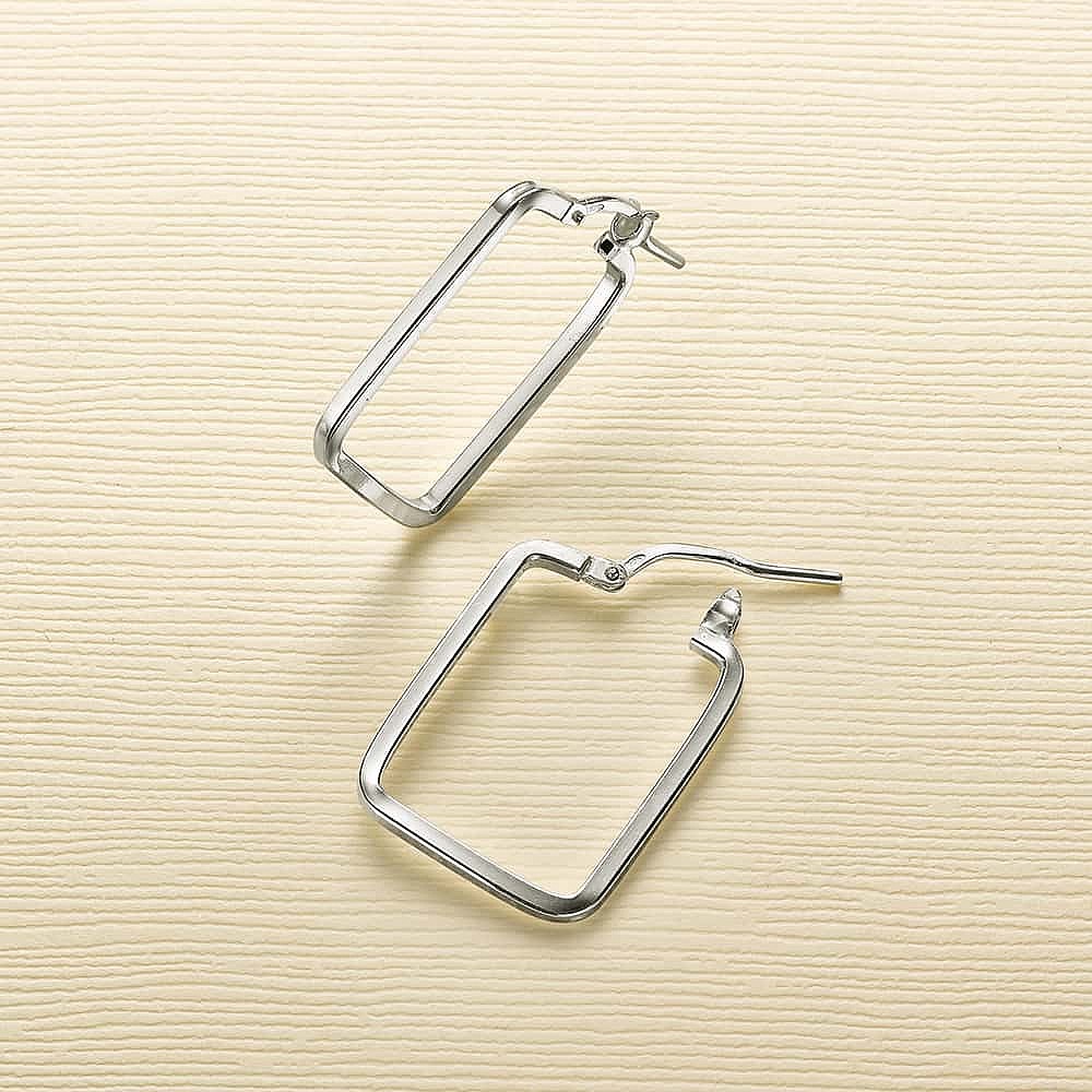 Angle for Compliments Silver Earrings