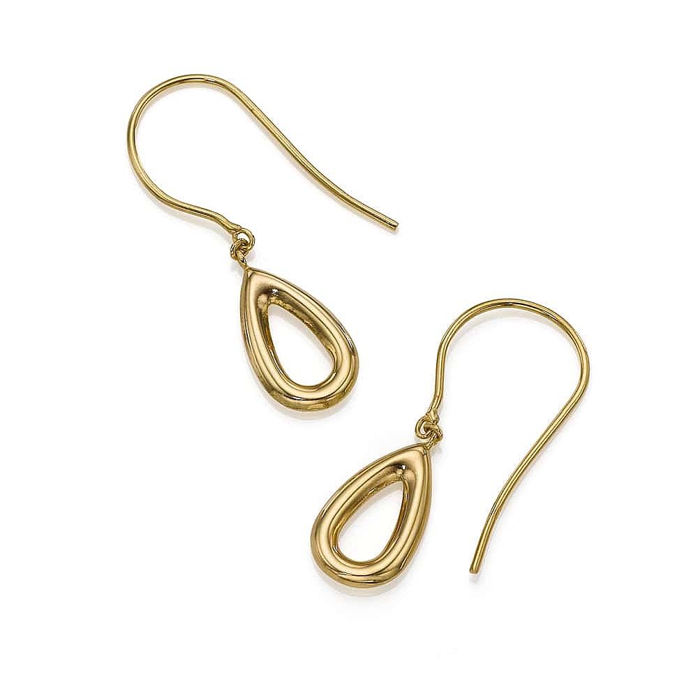 Light Stream Gold Earrings