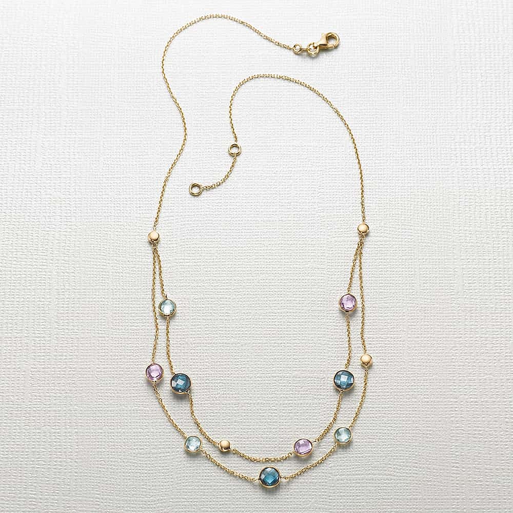 Golden Dawn Gemstone Necklace
