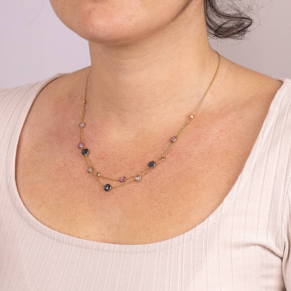 Golden Dawn Gemstone Necklace