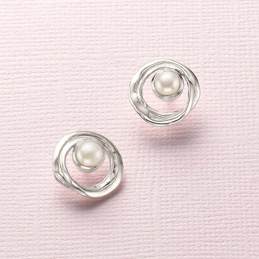 Inner Wisdom Pearl Stud Earrings