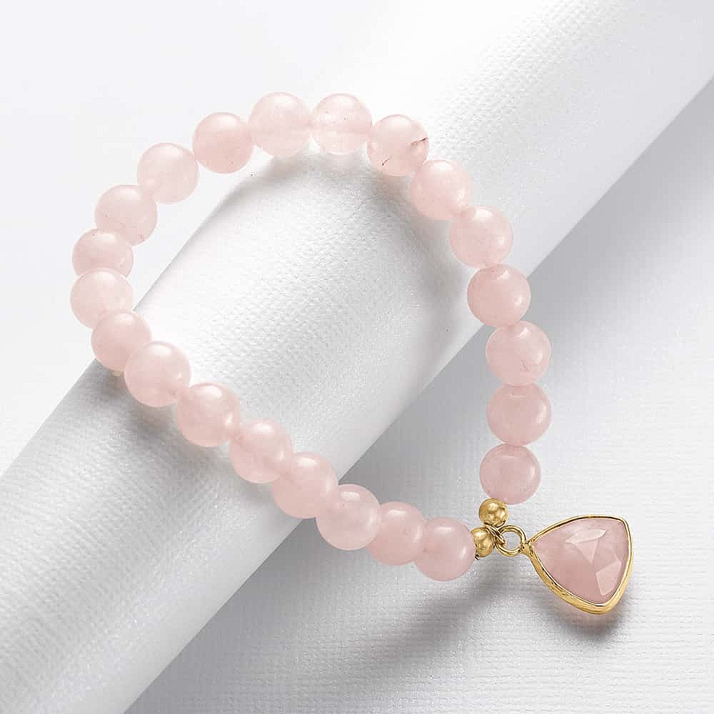 Love Me Tender Rose Quartz Bracelet Pia Jewellery