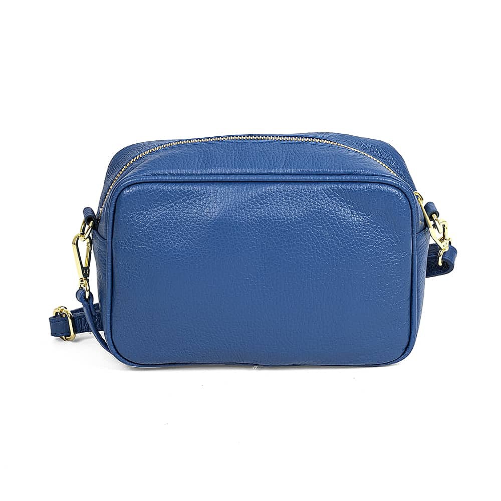 Intrepid Azure Leather Cross-Body Bag