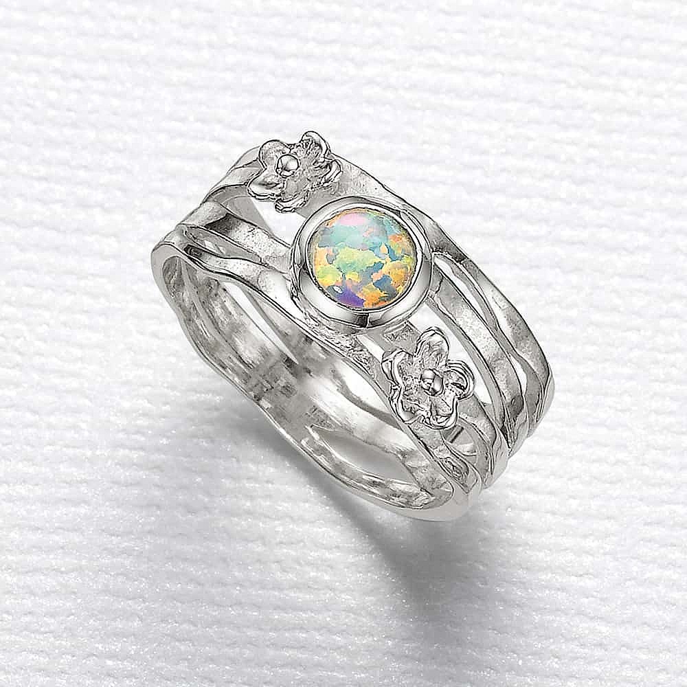Flickering Light Opalite Ring