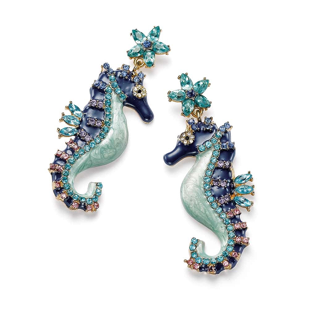 Ocean Enchantment Seahorse Earrings