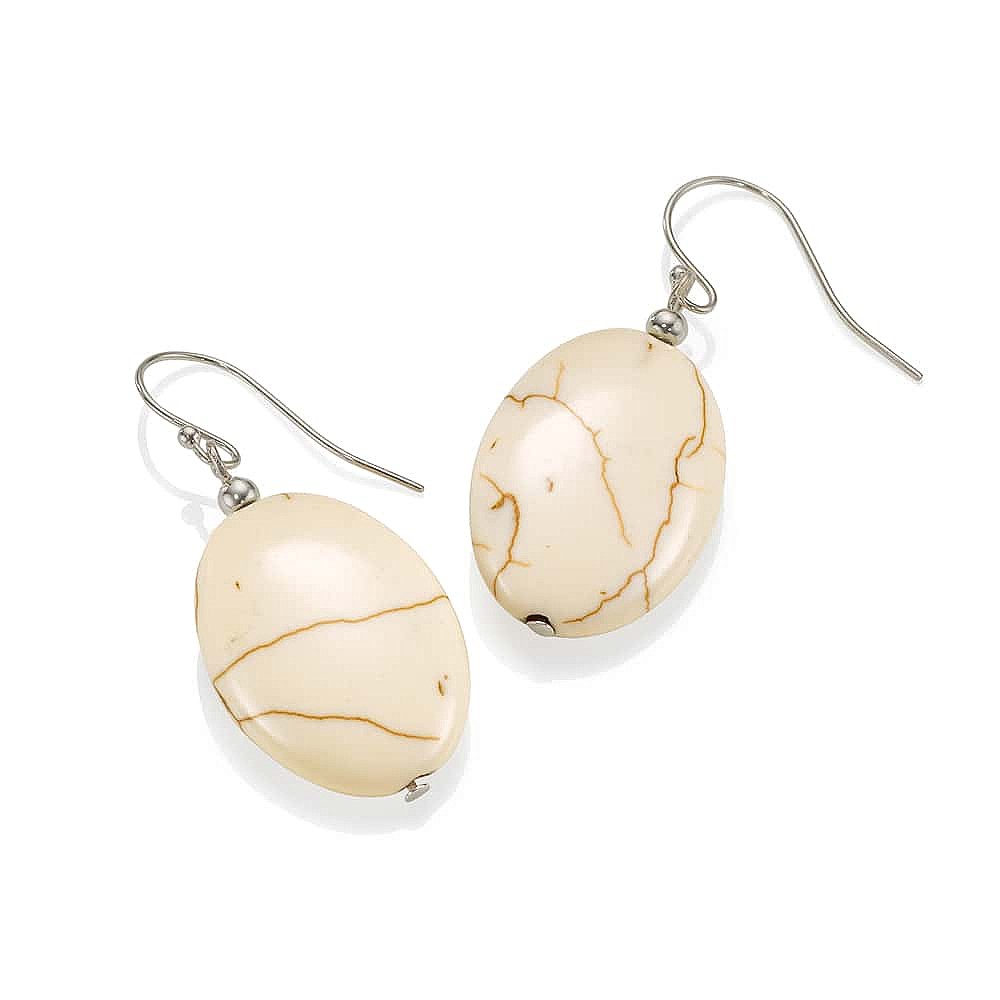 Naturally Neutral Howlite Earrings