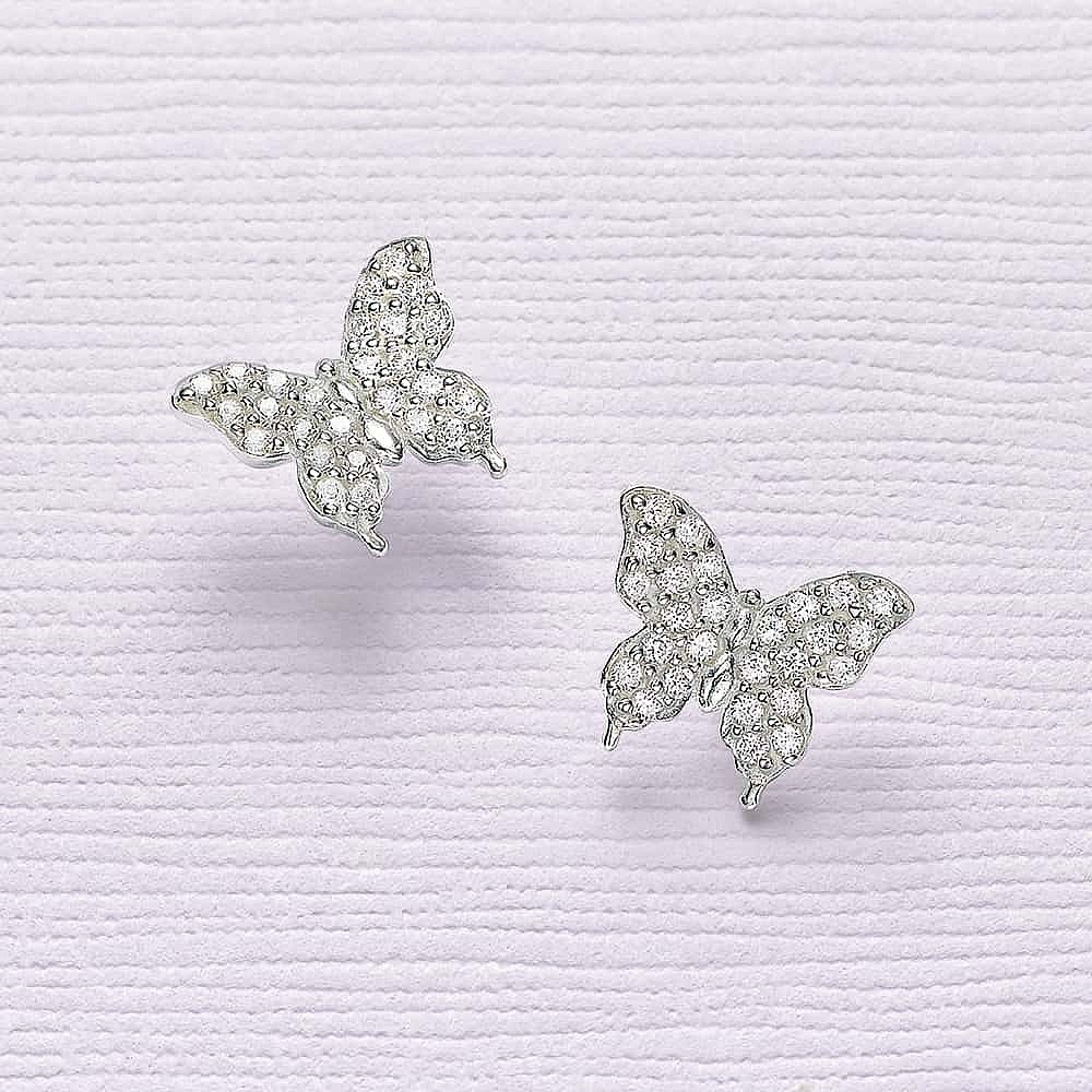 Holding Hope Butterfly Stud Earrings
