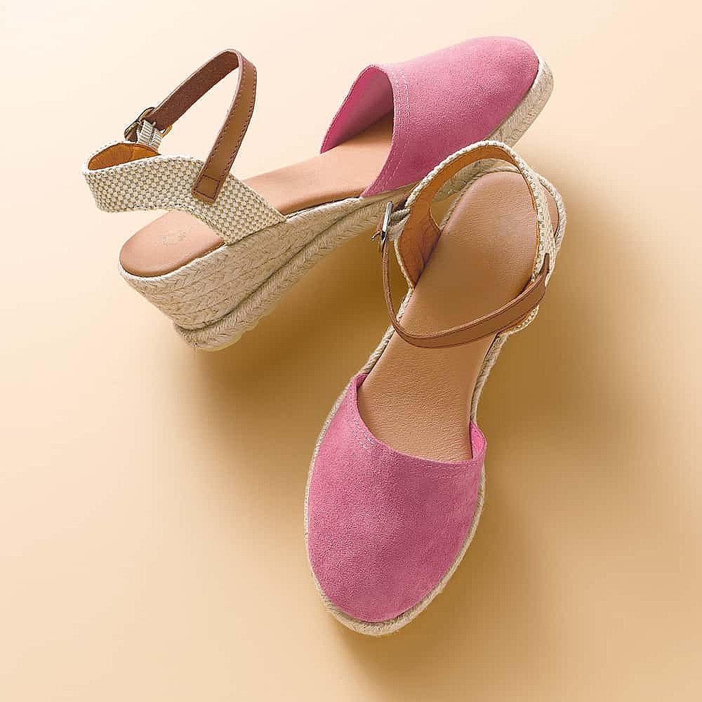 Fancy Footwork Pink Espadrilles