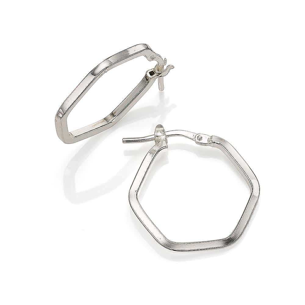 Your Best Side Silver Hoop Earrings