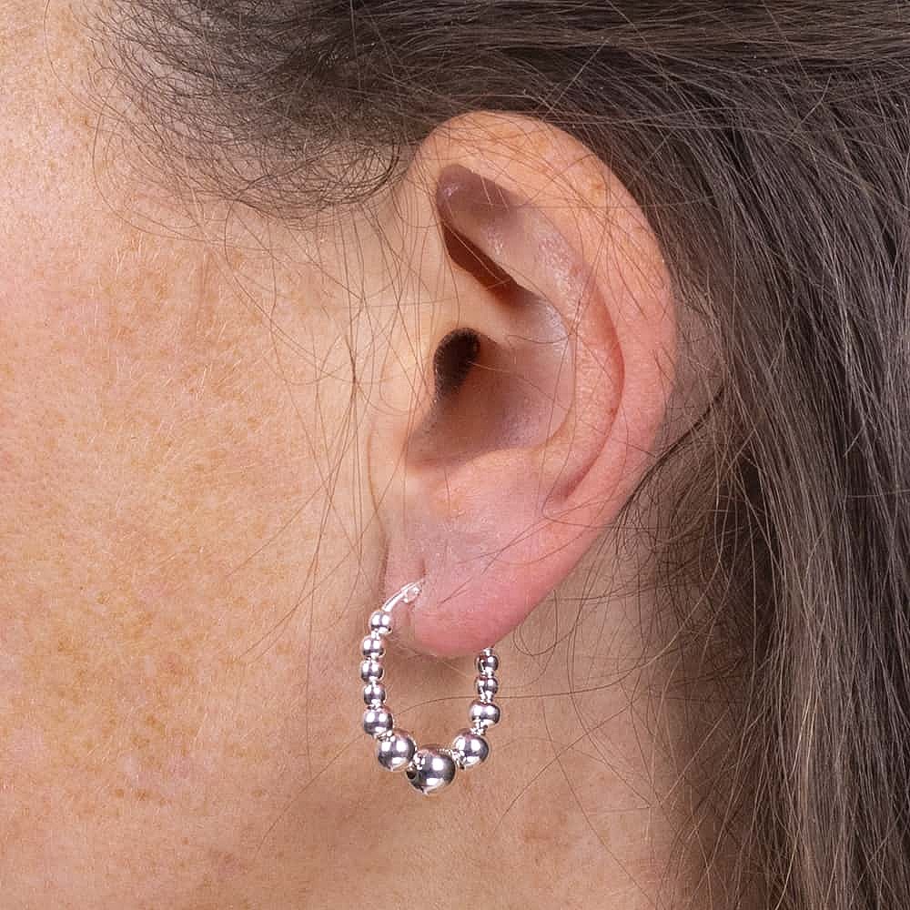 Polished Perfection Silver Hoop Earrings