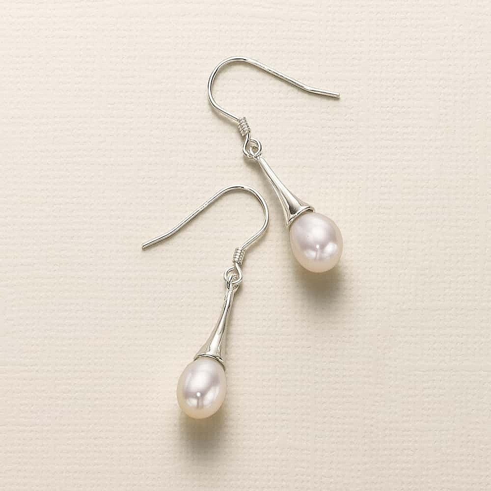 Pure pearl hotsell earrings