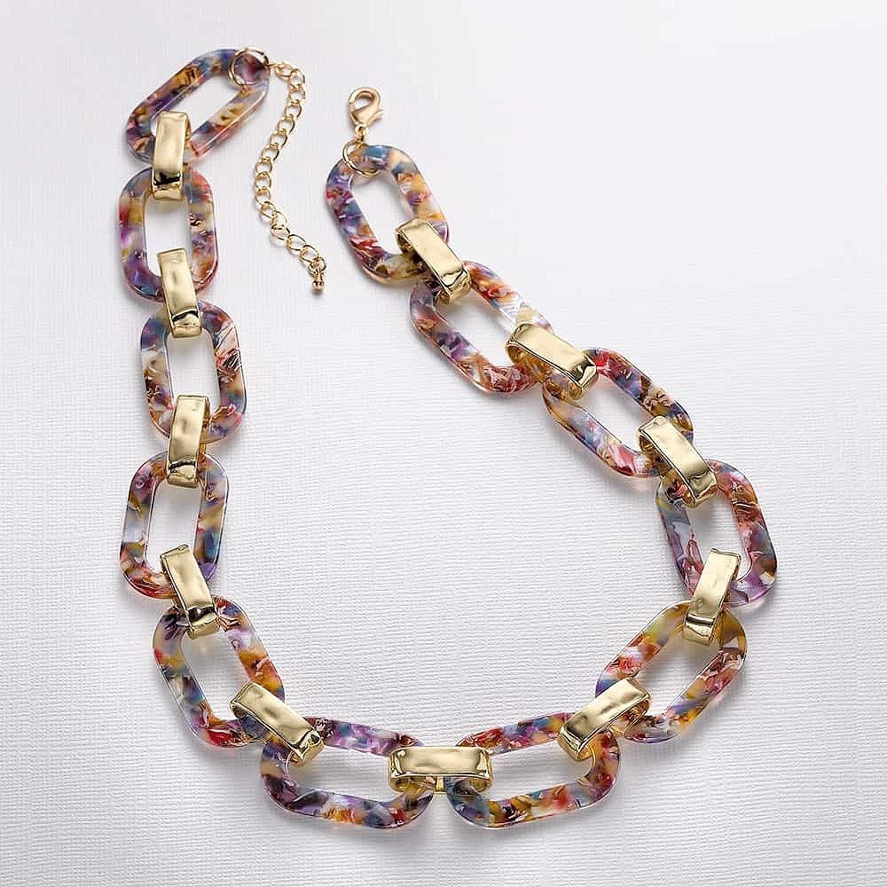 Let's Mingle Resin Necklace