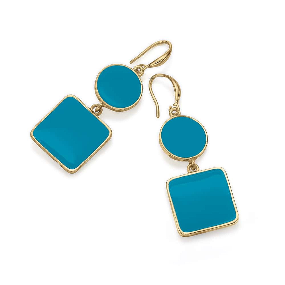 Turn Around Turquoise Earrings