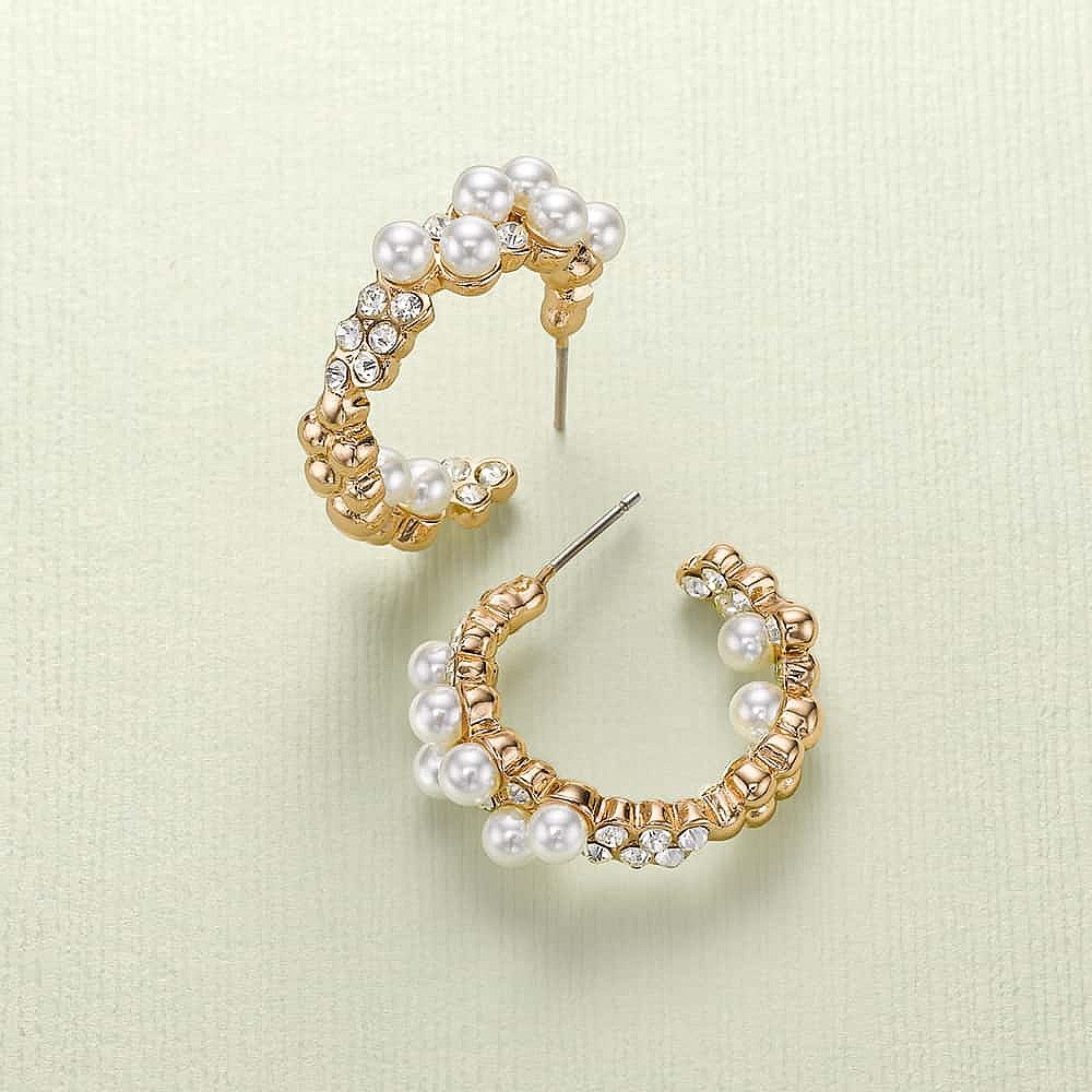 Effervescent Elegance Hoop Earrings