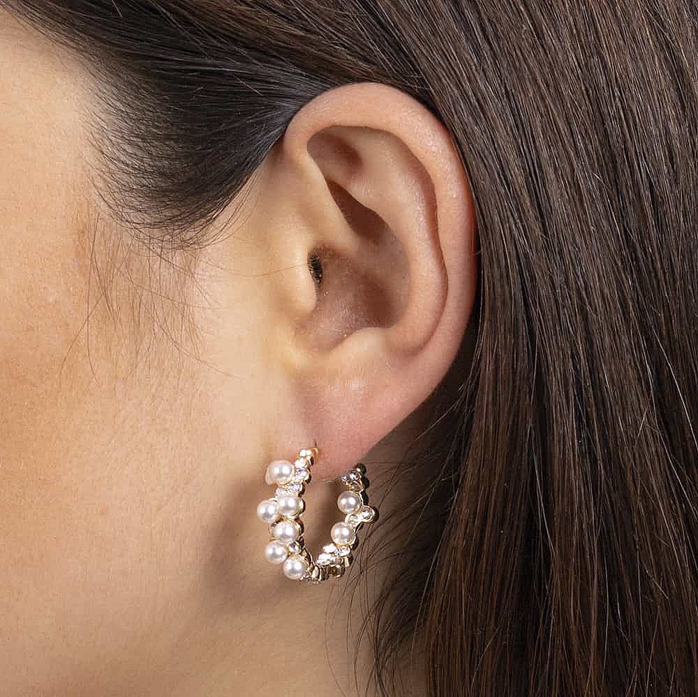 Effervescent Elegance Hoop Earrings