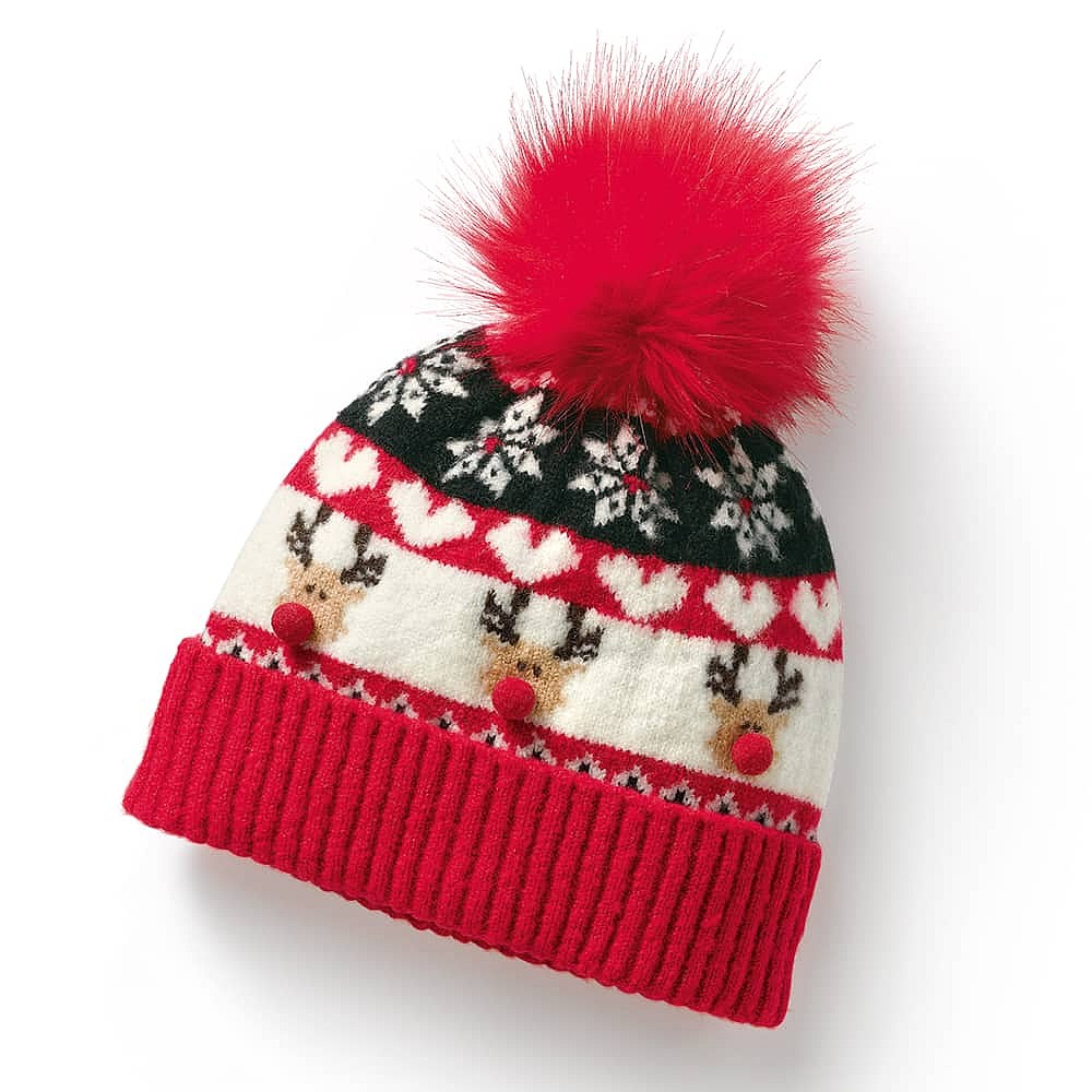 Tis The Season Pompom Hat