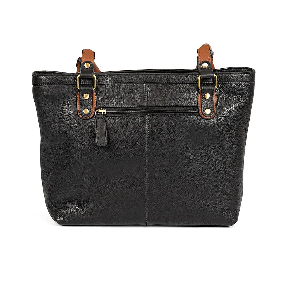Better In Black Leather Mini Tote Bag