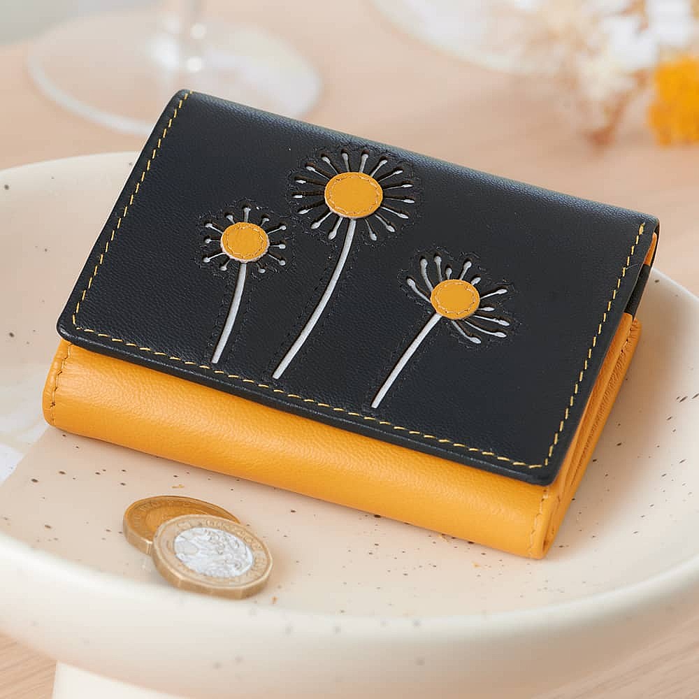 Fields of Flora Leather Purse