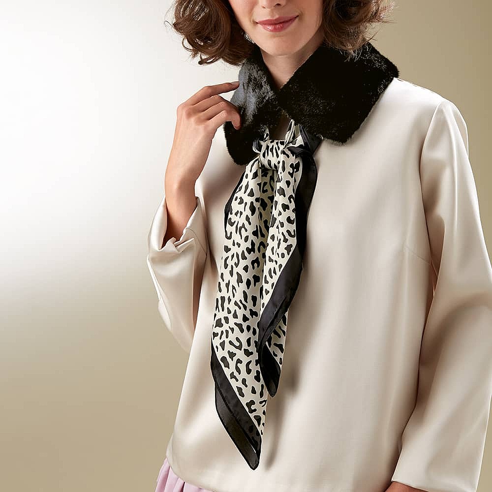 Wildly Monochrome Tie Scarf