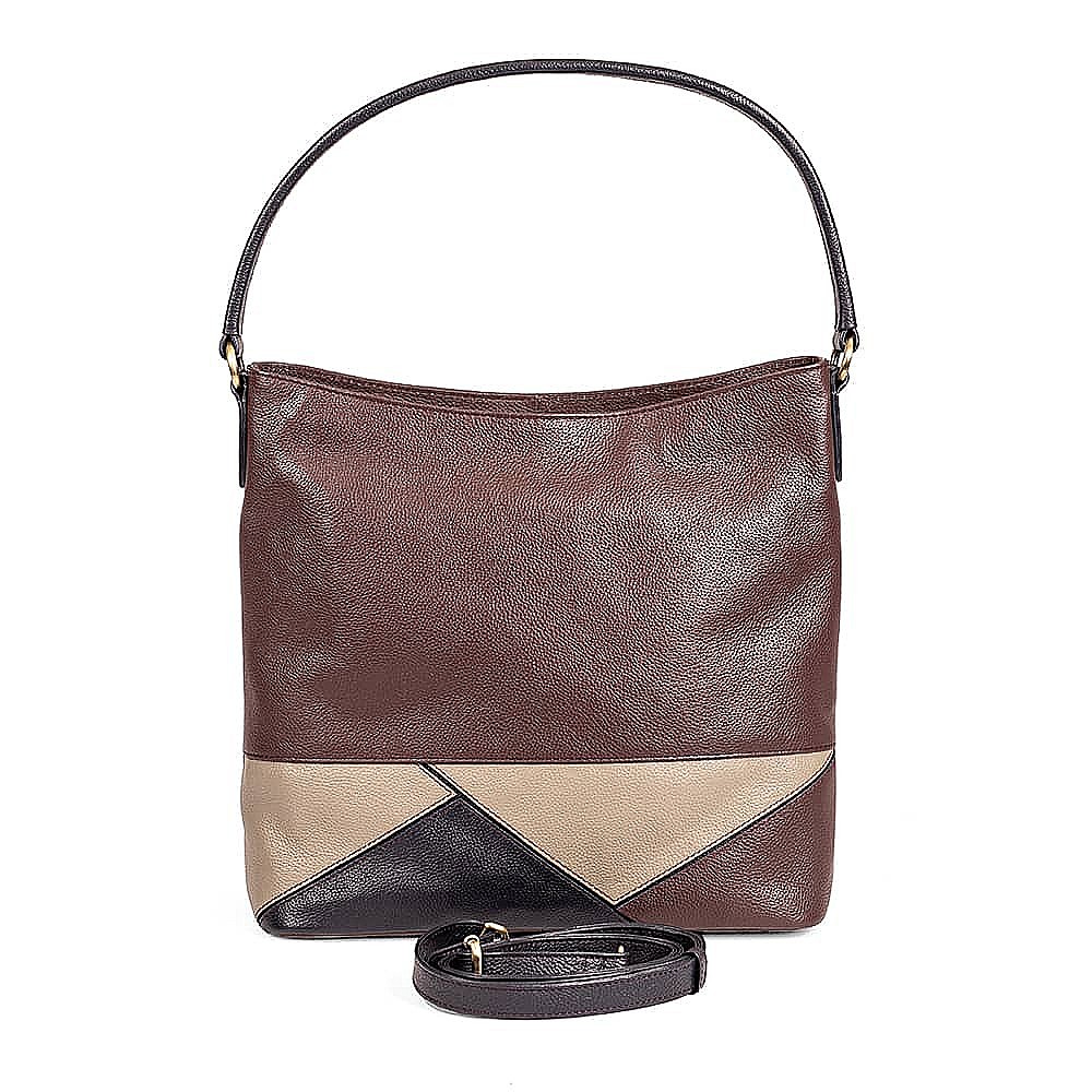 Perfect Angle Leather Shoulder Bag