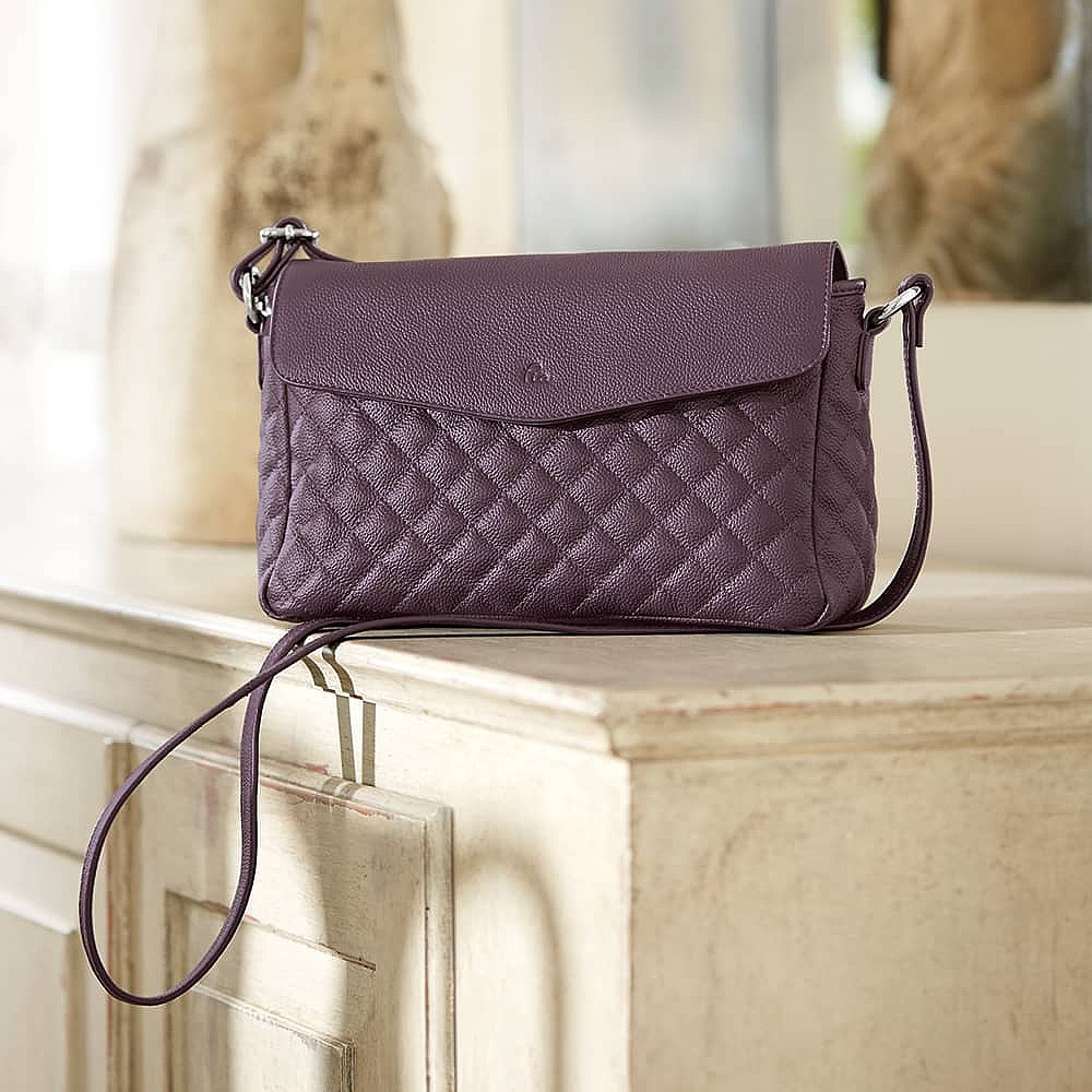 Positively Purple Leather Bag