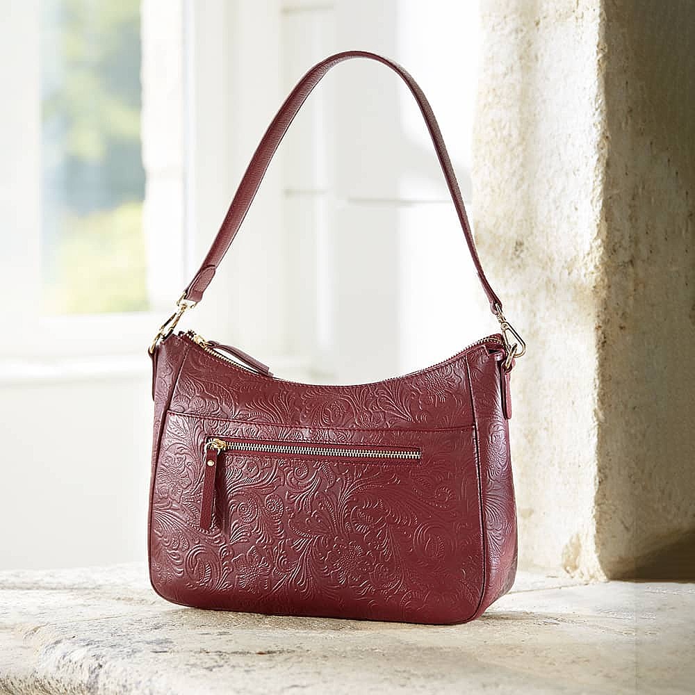 Moments In Merlot Leather Bag