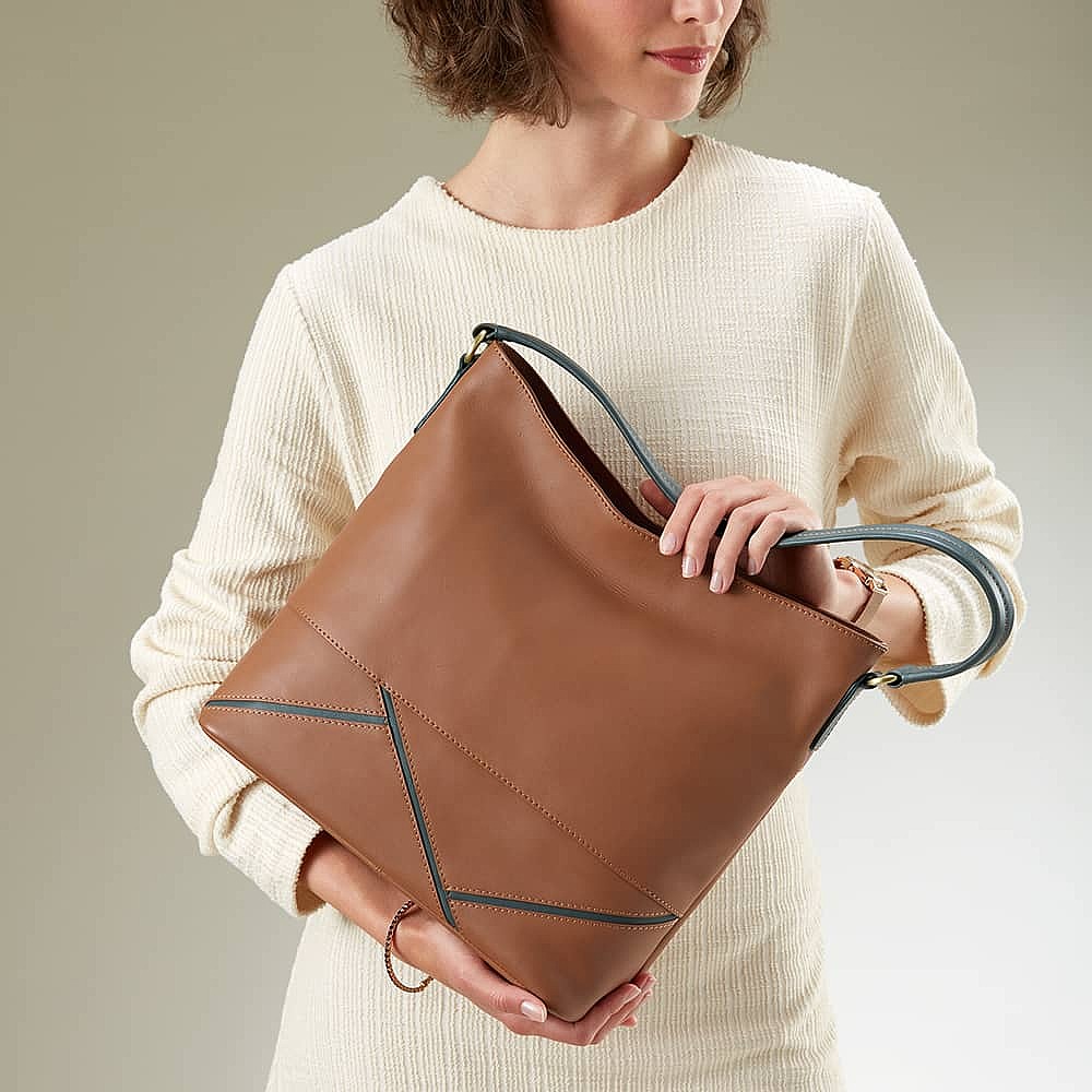 Tempted By Tan Leather Bag