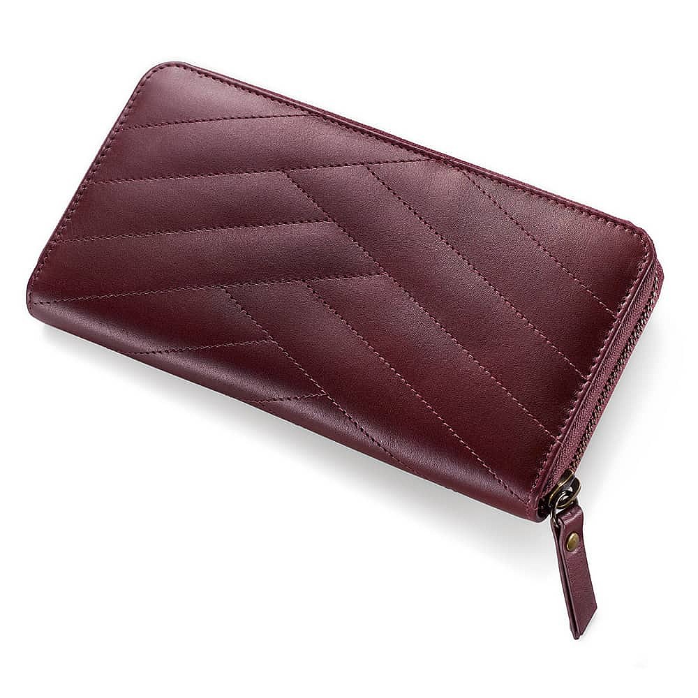 Burgundy leather purse 2025