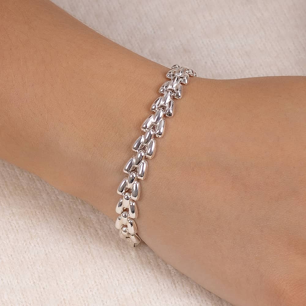 Path To Perfection Silver Bracelet