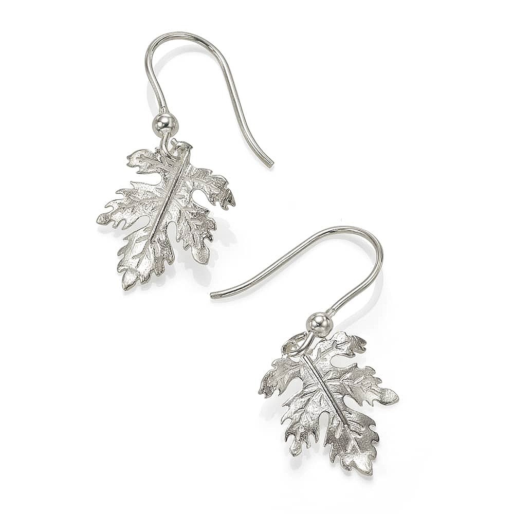 Leaves of Longevity Silver Earrings