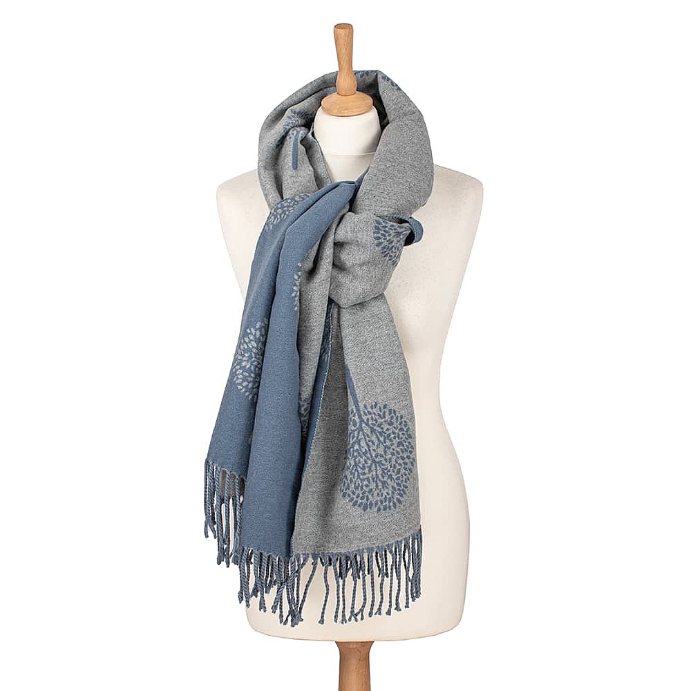 Tree of Life Reversible Scarf