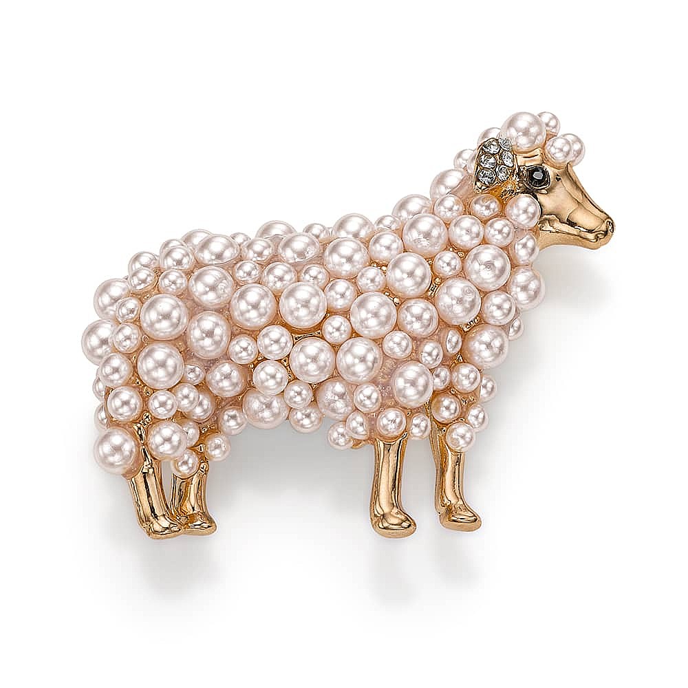 Flock Together Sheep Brooch