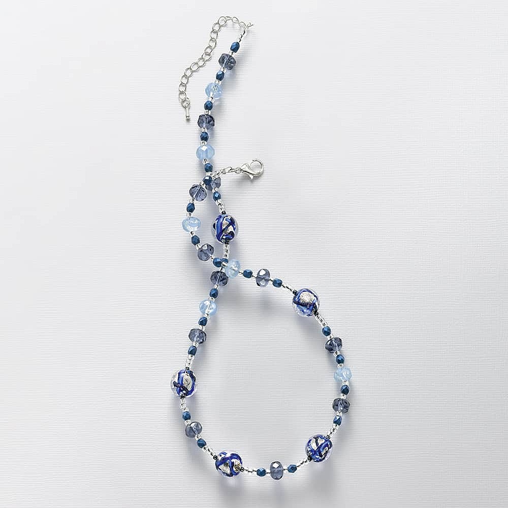 Waters Edge Blue Murano Necklace